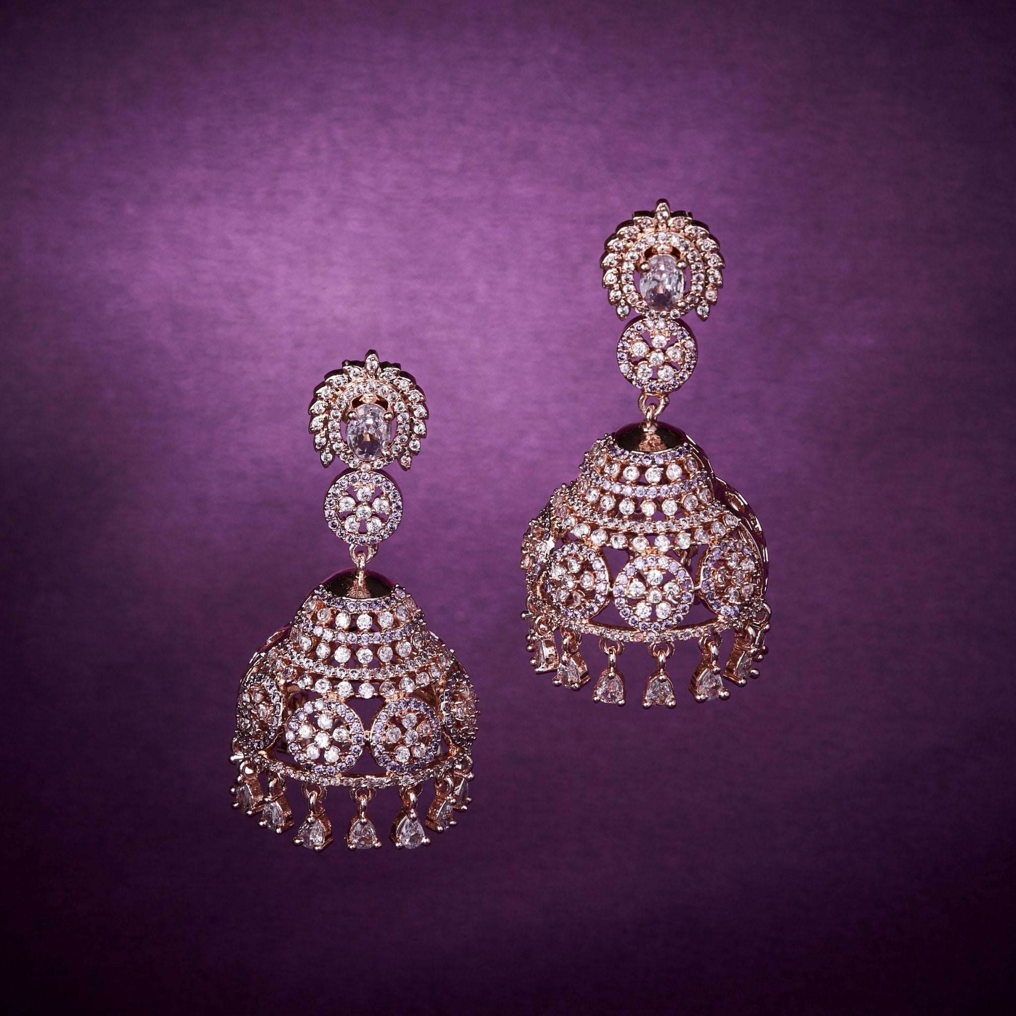 Opal Touch - Ivory Elegance Jhumka - Jhumka