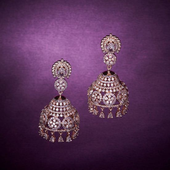 Opal Touch - Ivory Elegance Jhumka - Jhumka