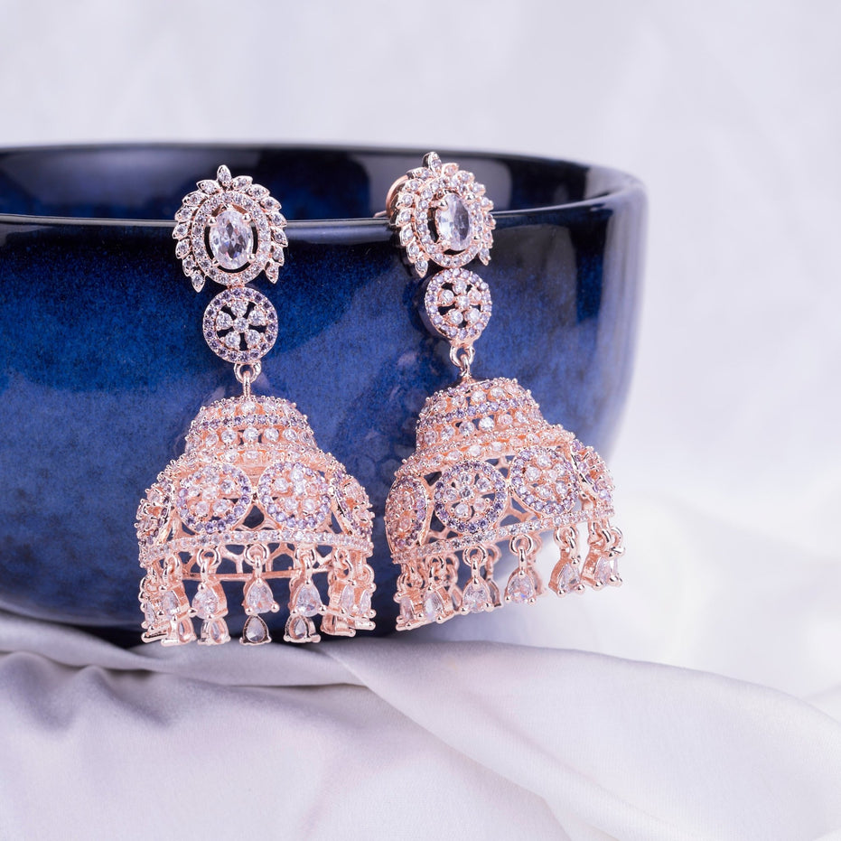 Opal Touch - Ivory Elegance Jhumka - Jhumka