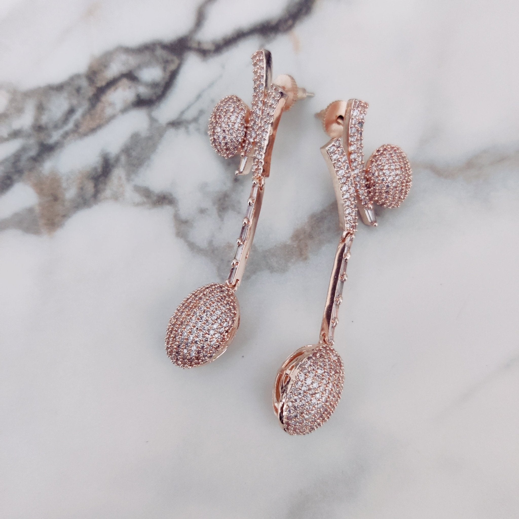 Opal Touch - Ivory Elegance Necklace with Rose Gold Accent - Necklace