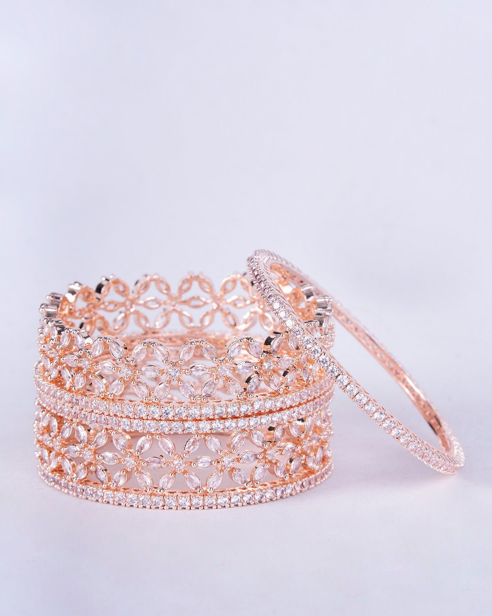 Opal Touch - Ivory Enchantment Bangles (Pack of 6) - Bangles