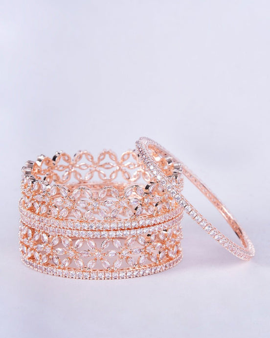 Opal Touch - Ivory Enchantment Bangles (Pack of 6) - Bangles