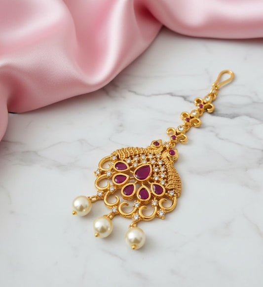 Ivory Lace Matte Plated Tika - Opal Touch