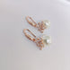Opal Touch - Ivory Radiance Earrings in Rose Gold White - Earrings