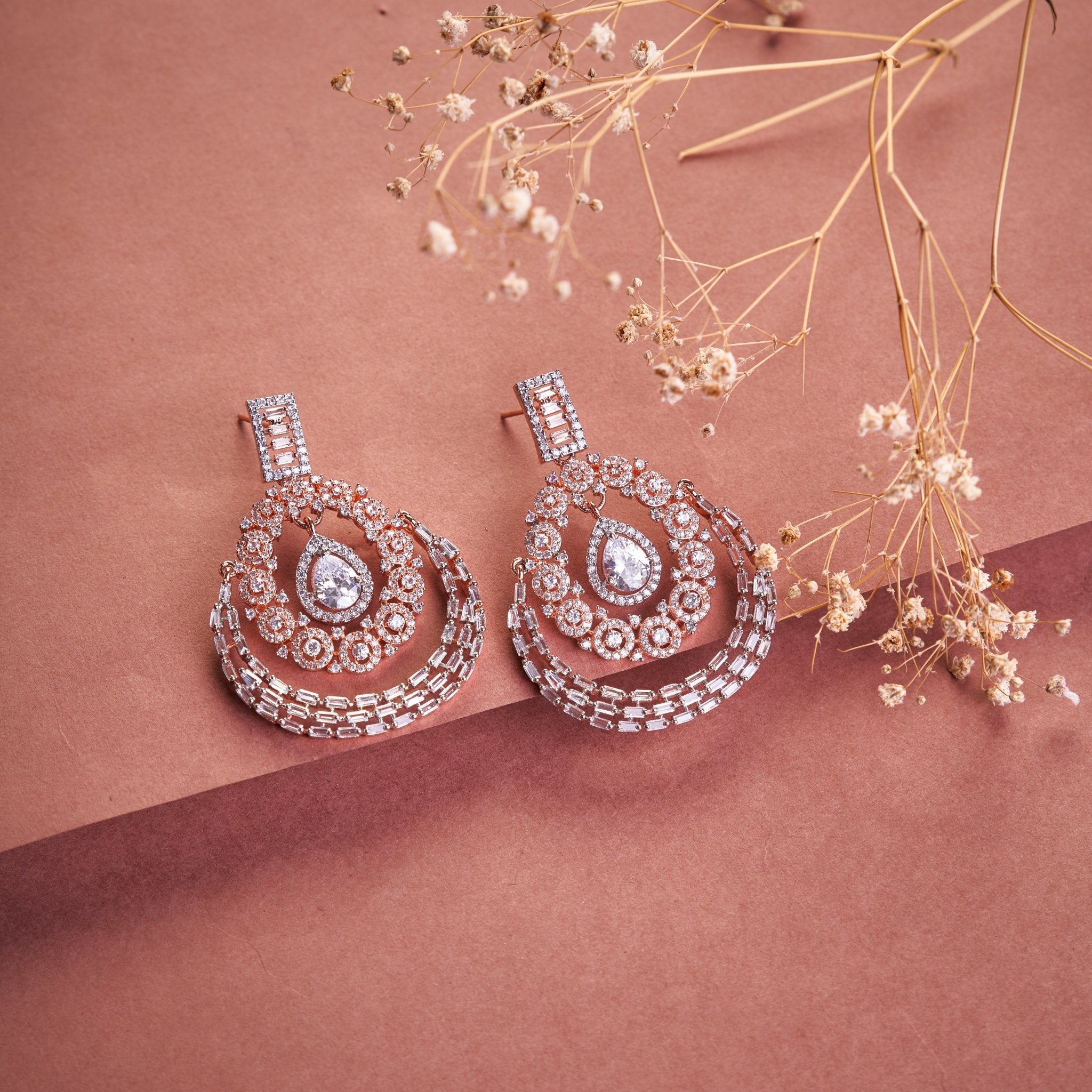 Earrings - Ivory Rose Earrings - Opal Touch