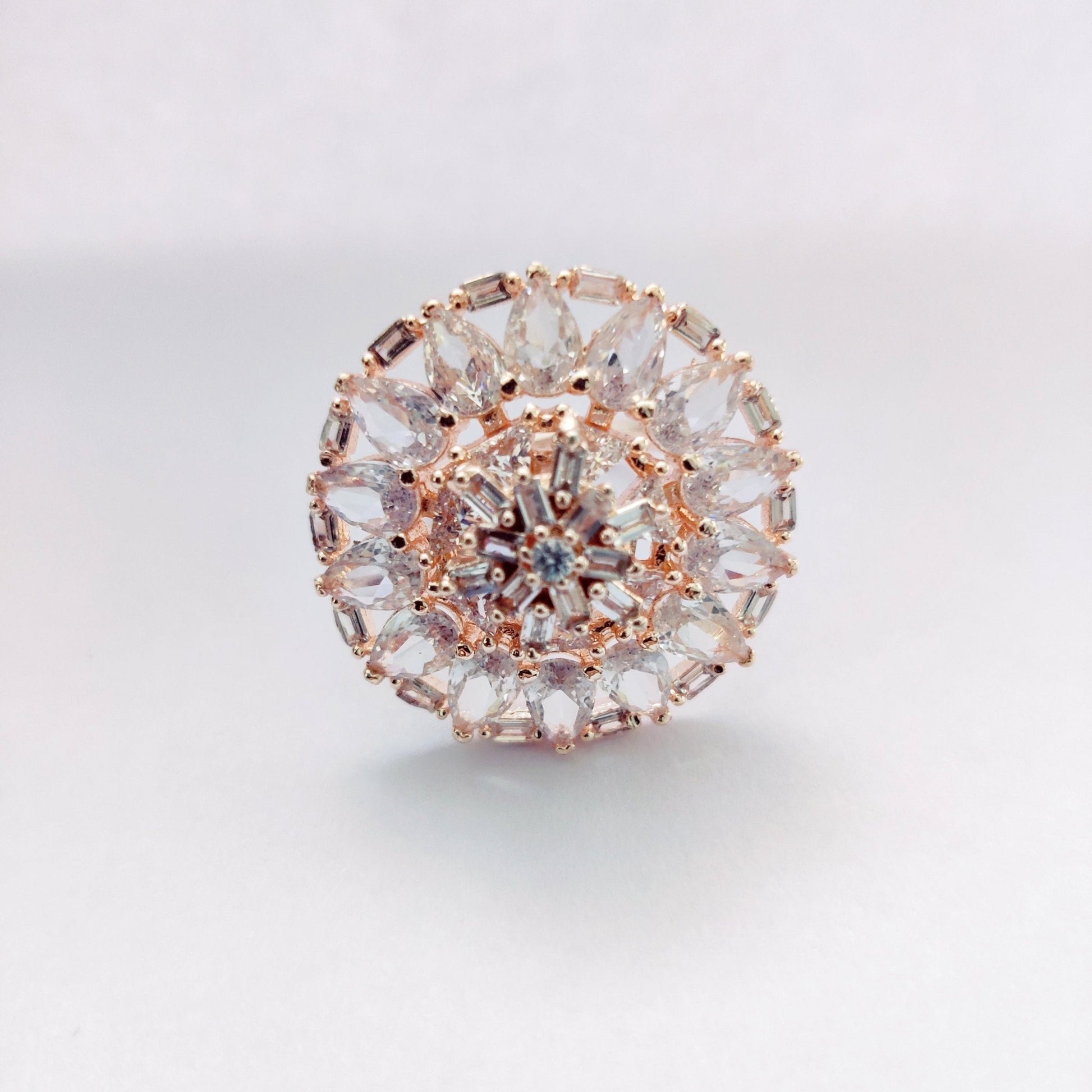 Opal Touch - Ivory Whispers Rose Gold Ring - Ring