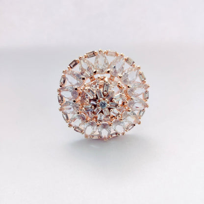 Opal Touch - Ivory Whispers Rose Gold Ring - Ring