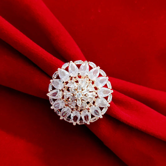 Opal Touch - Ivory Whispers Rose Gold Ring - Ring