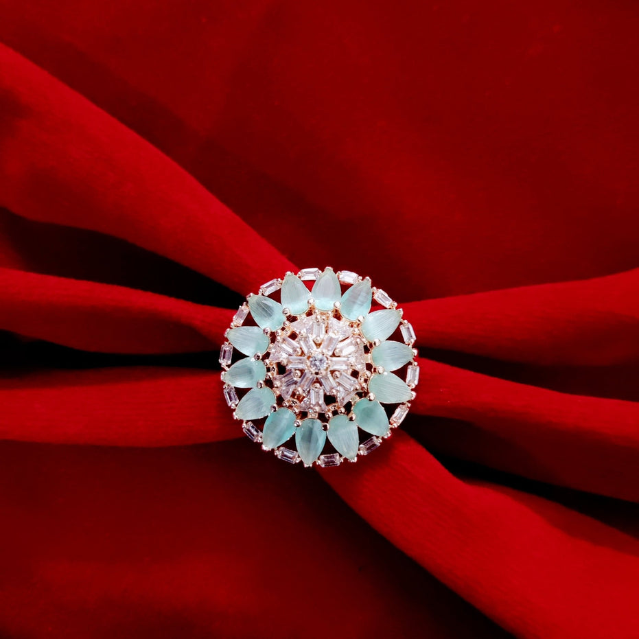 Opal Touch - Ivory Whispers Rose Gold Ring - Ring