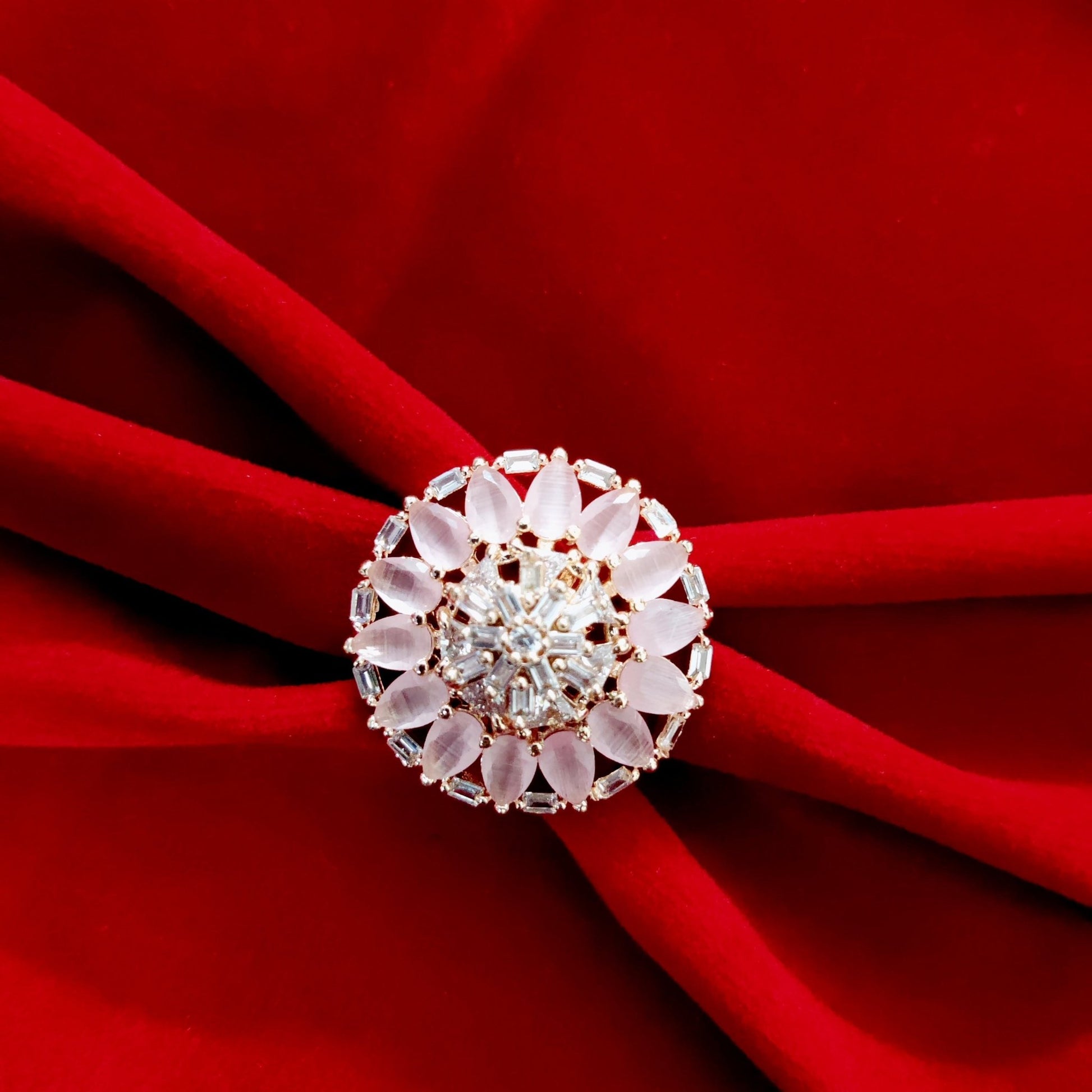 Opal Touch - Ivory Whispers Rose Gold Ring - Ring