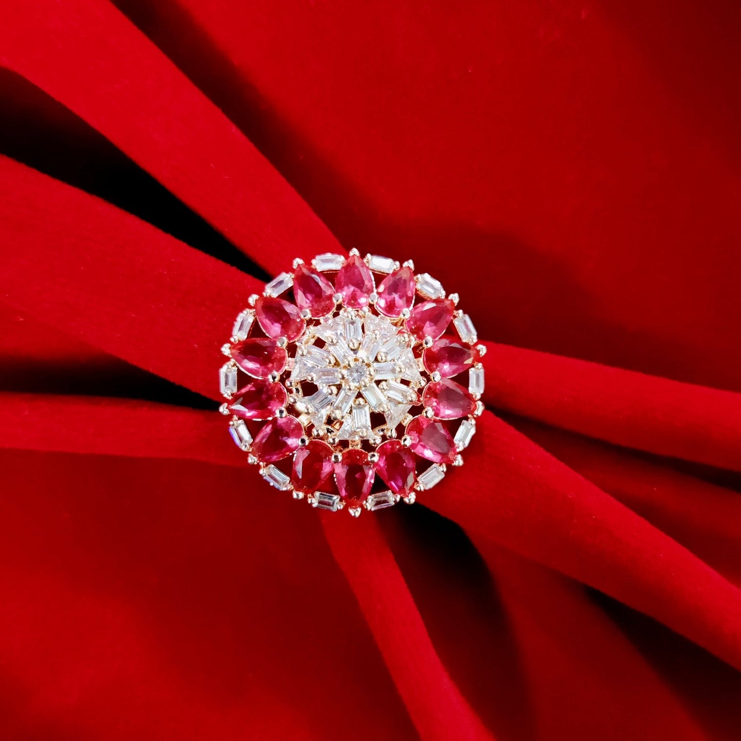 Opal Touch - Ivory Whispers Rose Gold Ring - Ring