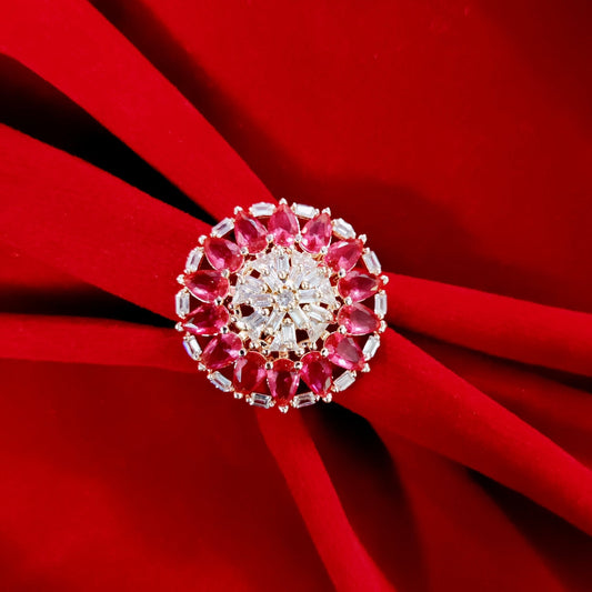 Opal Touch - Ivory Whispers Rose Gold Ring - Ring