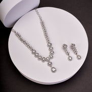 Necklace - Jasmine Glow Rhodium Necklace - Opal Touch
