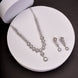 Necklace - Jasmine Glow Rhodium Necklace - Opal Touch