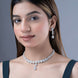 Necklace - Jasmine Glow Rhodium Necklace - Opal Touch