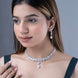 Necklace - Jasmine Glow Rhodium Necklace - Opal Touch