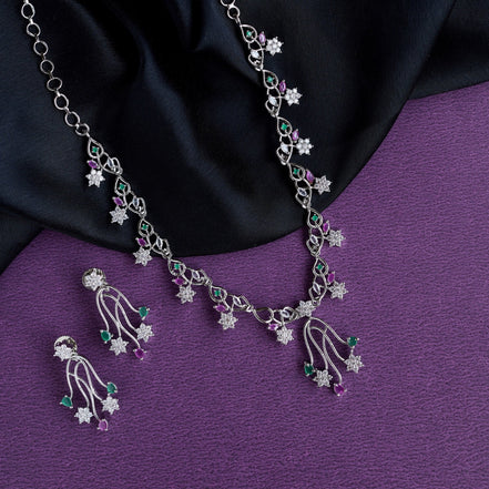 Necklace - Jeweled Harmony Necklace - Opal Touch