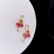Earrings - Komal Kalika Gold Plated Earrings - Opal Touch