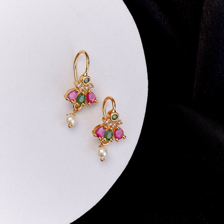 Earrings - Komal Kalika Gold Plated Earrings - Opal Touch