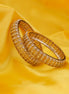 Bangles - Kundan Cascade Mehendi Plated Bangles - Opal Touch