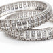 Bangles - Kundan Cascade Rhodium Plated Bangles - Opal Touch