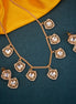 Necklace - Kundan Gold Plated Necklace Set - Opal Touch