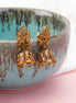 Jhumka - Lakshmi Enchanted Matte Black Plated Jhumka - Opal Touch