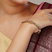 Bangles - Lakshmi Enchanted Mehendi Plated Bangles - Opal Touch