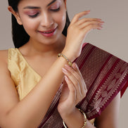 Bangles - Lakshmi Enchanted Mehendi Plated Bangles - Opal Touch