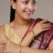 Bangles - Lakshmi Enchanted Mehendi Plated Bangles - Opal Touch