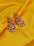Earrings - Lakshmi Narayan Matte Gold Plated Earrings - Opal Touch