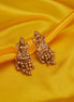  - Lakshmi Vishnu Matte Gold Plated Earrings - Opal Touch