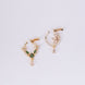 Nose Pin - Leaf Dazzle Combo Gold Plated Nose Pin - Opal Touch