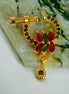 Opal Touch - Leaf Screw Nose Pin - Nose Pin