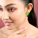 Leaflet Pearl Stated Gold and Silver Plated Earrings - Opal Touch