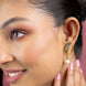 Leaflet Pearl Stated Gold and Silver Plated Earrings - Opal Touch