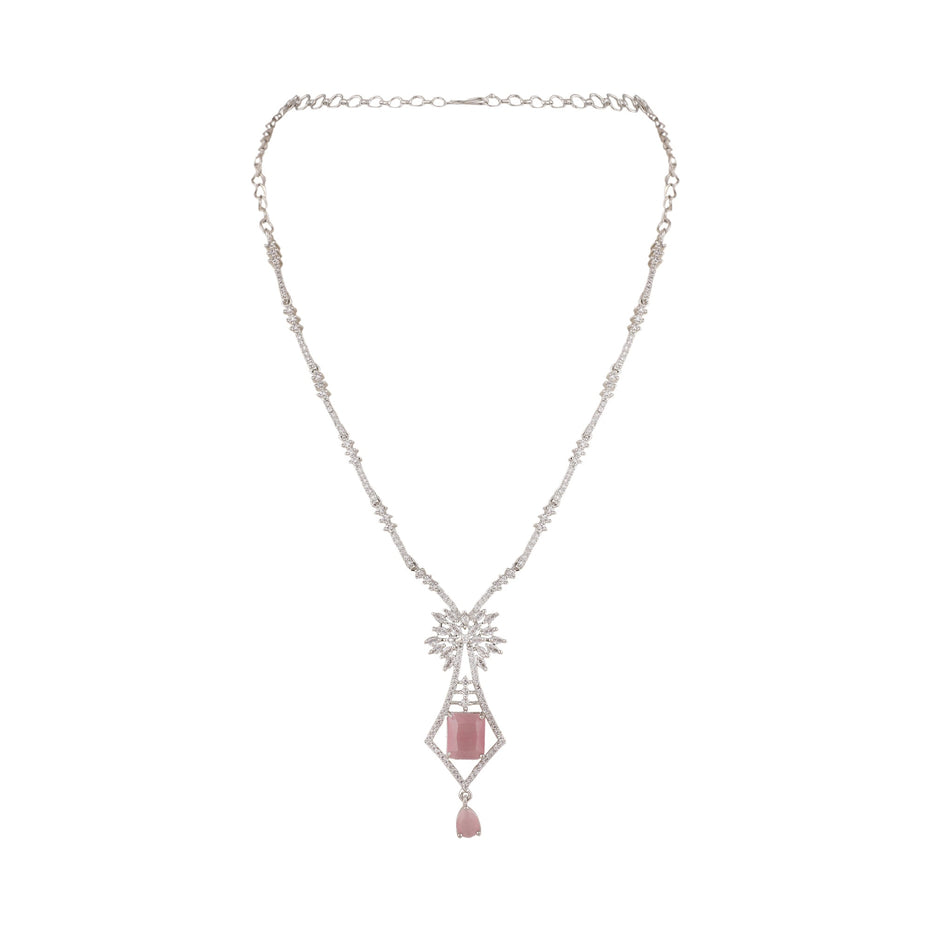 Opal Touch - Locket Necklace Set -