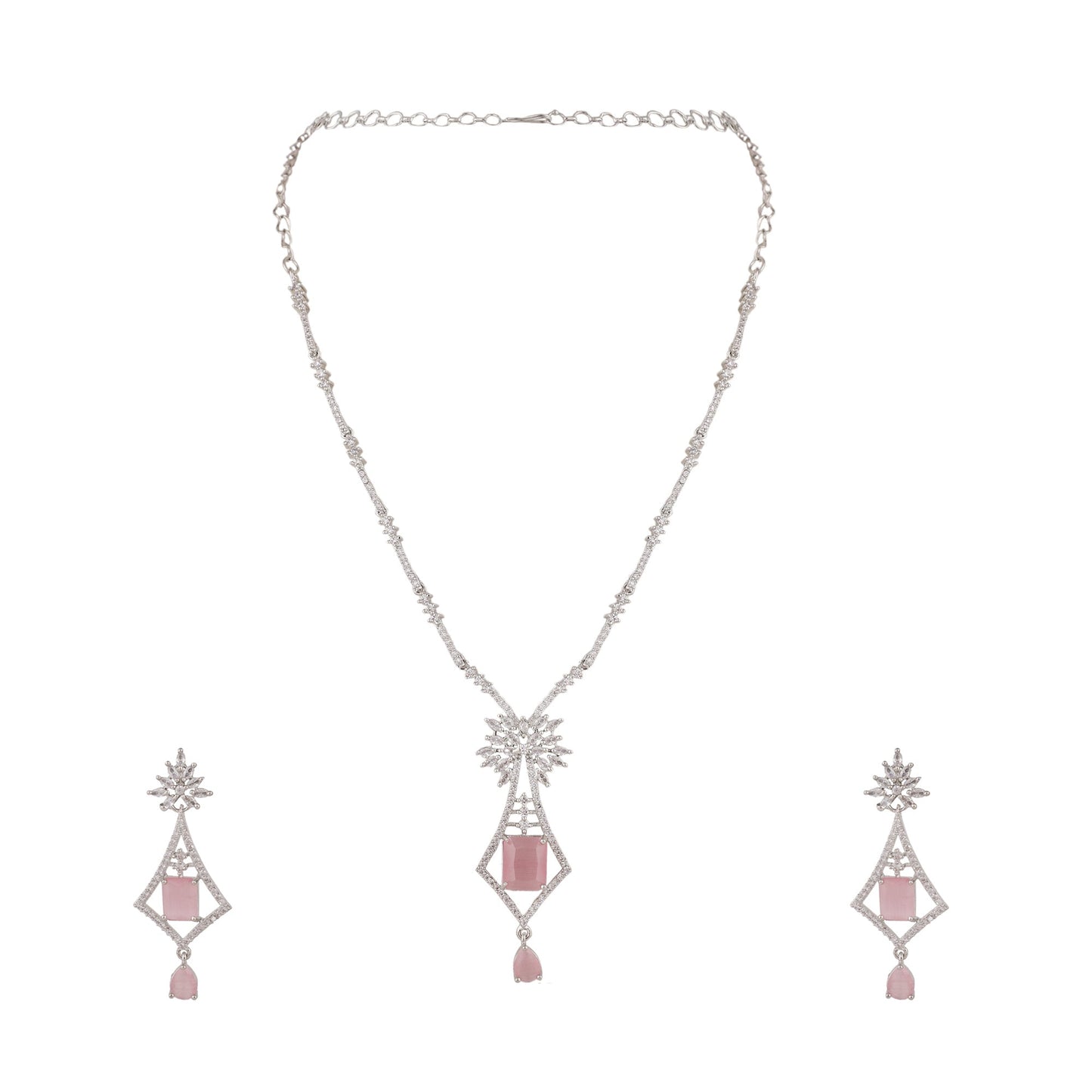 Opal Touch - Locket Necklace Set -