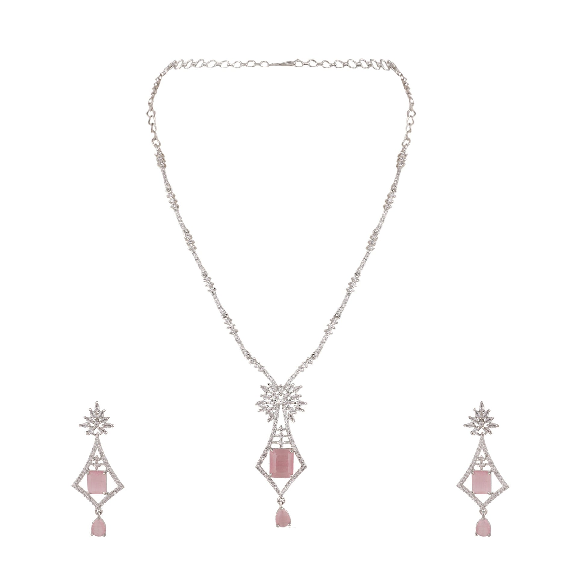 Opal Touch - Locket Necklace Set -