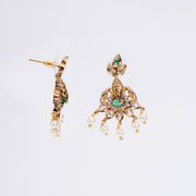 Earrings - Lord Ganesha Temple Drops - Opal Touch
