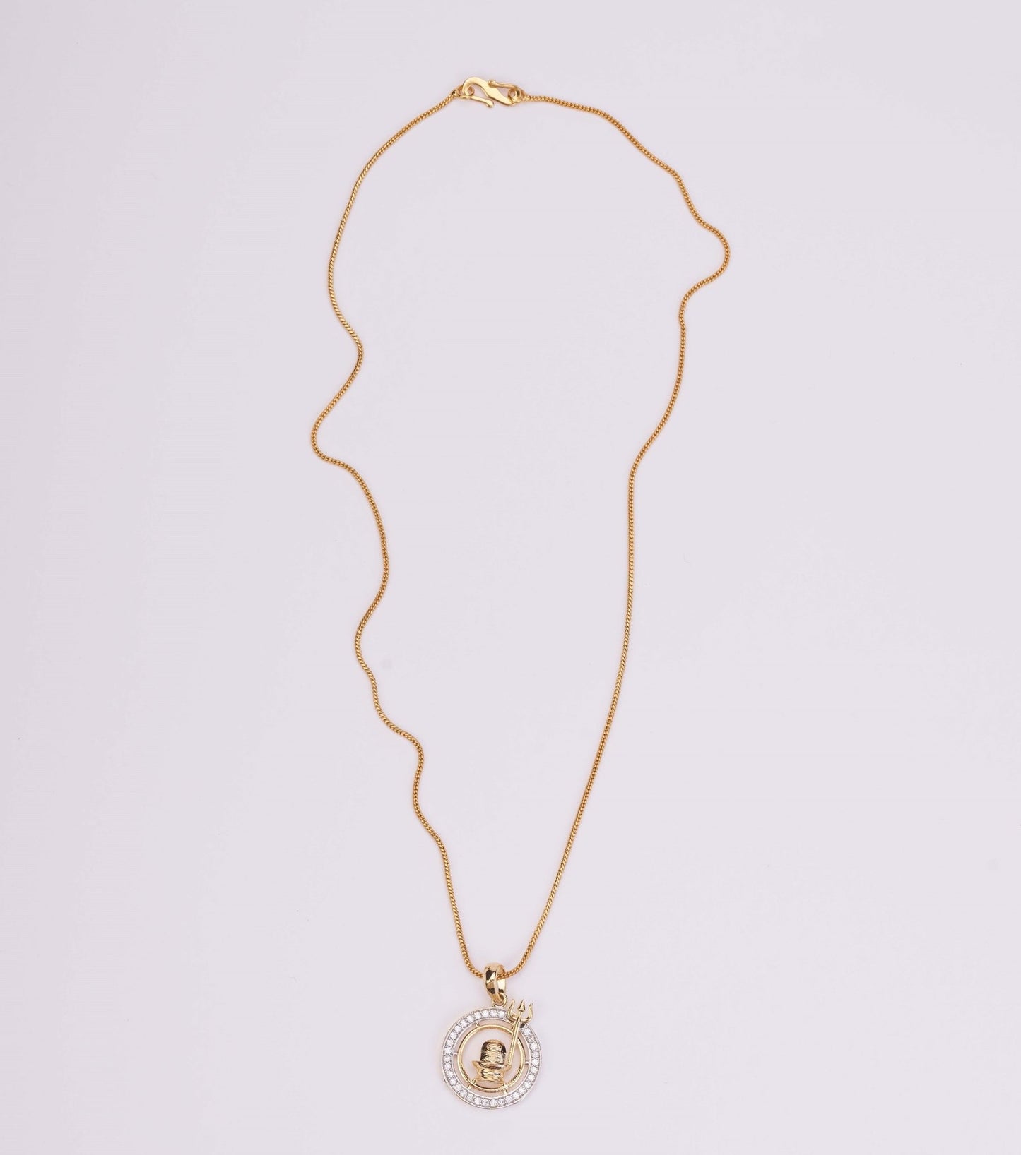 Locket Set - Lord Shiva Enchanted Gold Plated Locket Set - Opal Touch