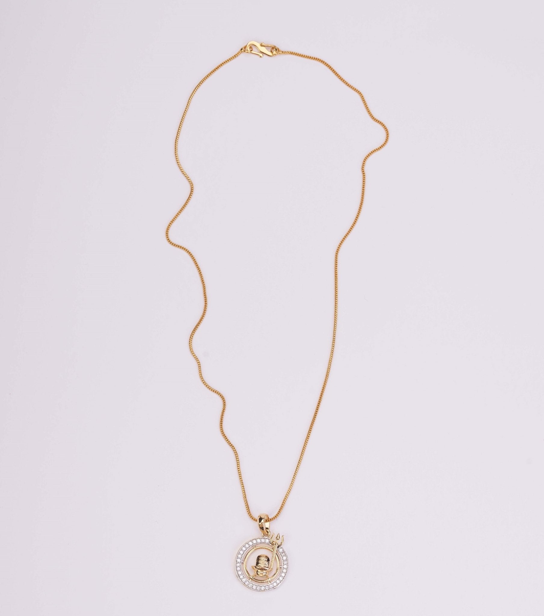 Locket Set - Lord Shiva Enchanted Gold Plated Locket Set - Opal Touch