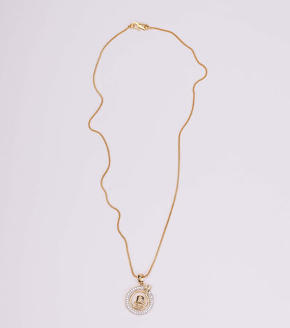 Locket Set - Lord Shiva Enchanted Gold Plated Locket Set - Opal Touch