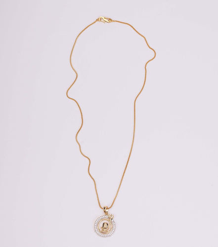 Locket Set - Lord Shiva Enchanted Gold Plated Locket Set - Opal Touch