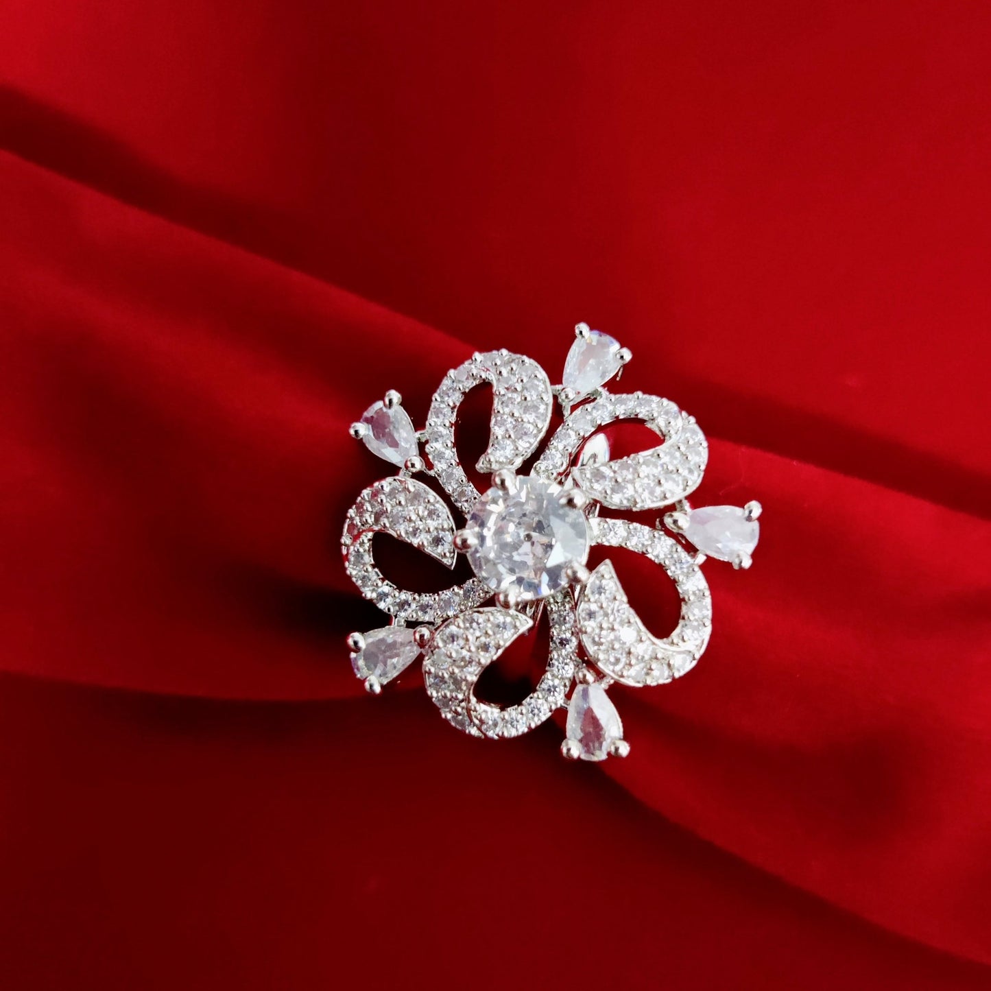 Opal Touch - Luminescent Beauty Rhodium Ring - Ring