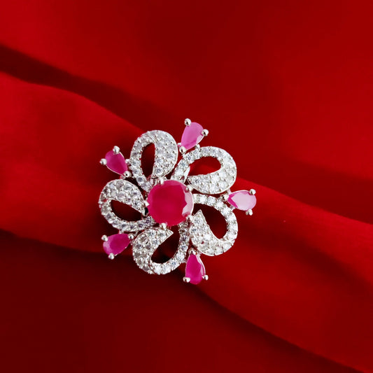 Opal Touch - Luminescent Beauty Rhodium Ring - Ring