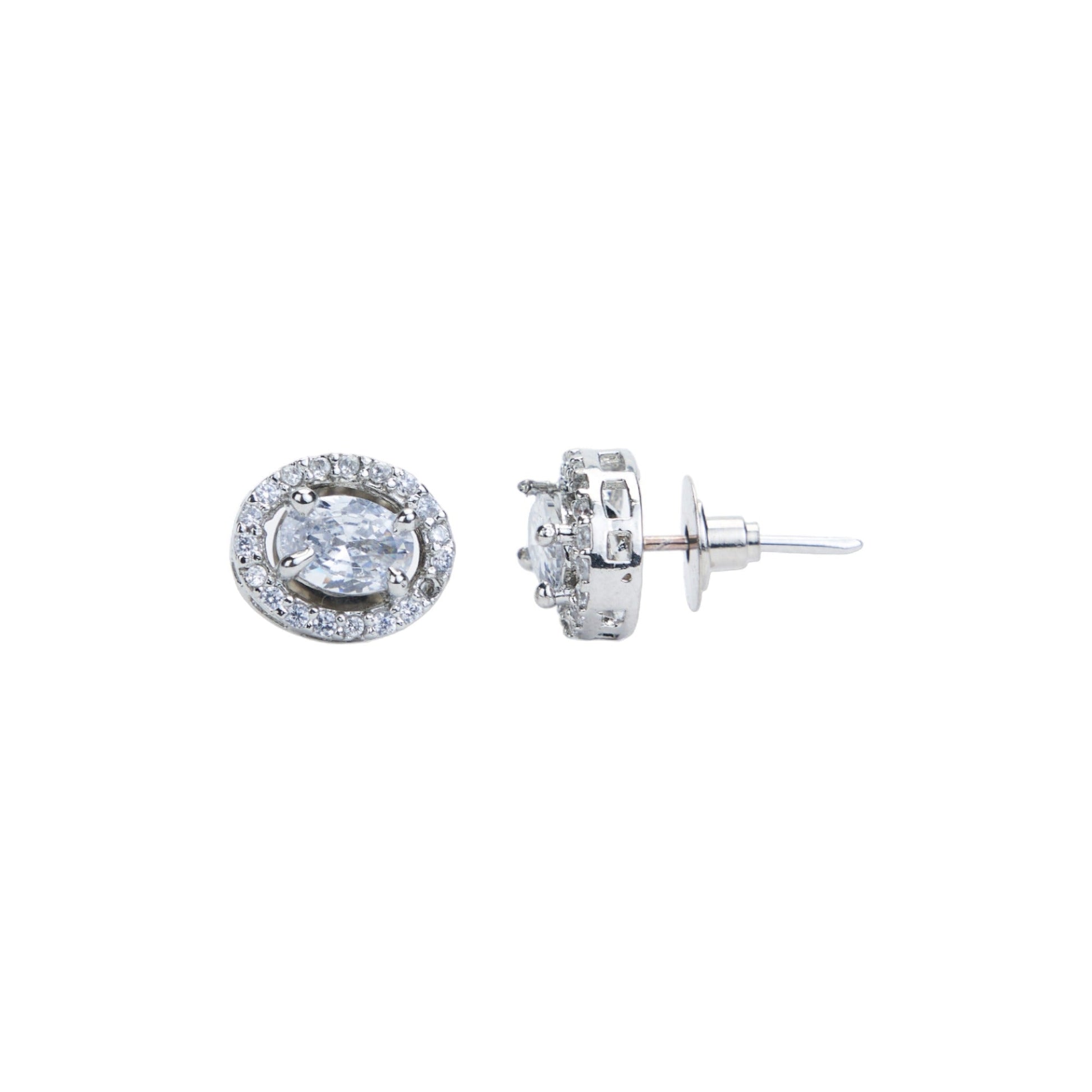 Opal Touch - Luminous Frost Opal Studs - Studs