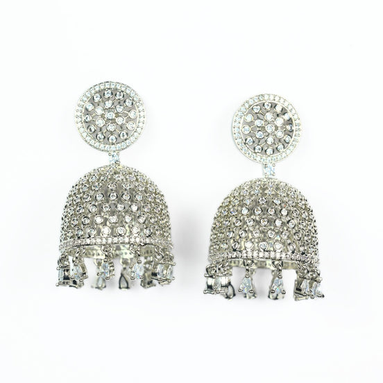 Luminous Moonlight Jhumka - Opal Touch