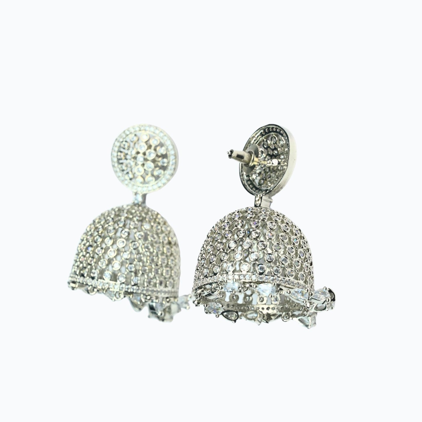 Luminous Moonlight Jhumka - Opal Touch
