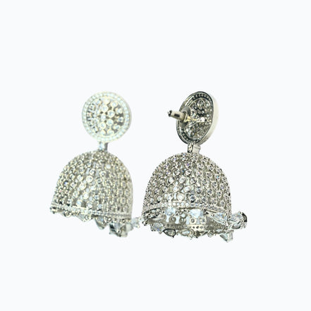 Luminous Moonlight Jhumka - Opal Touch